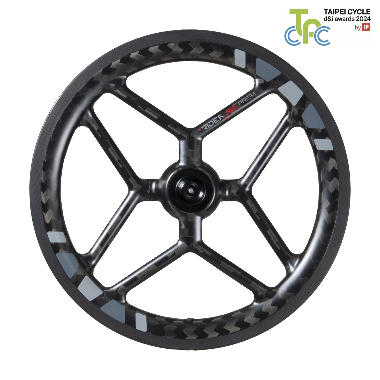 RIDEA - PRISM “Wing” Carbon Wheels - Bromtpon C35 ISO 349 小布 星棱刀輪組 7速
